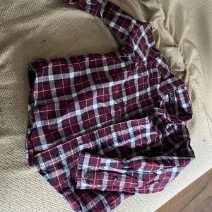 Maroon button down